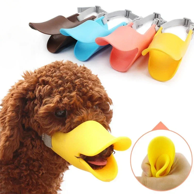 Soft Silicone Duck Shape Dog Muzzle