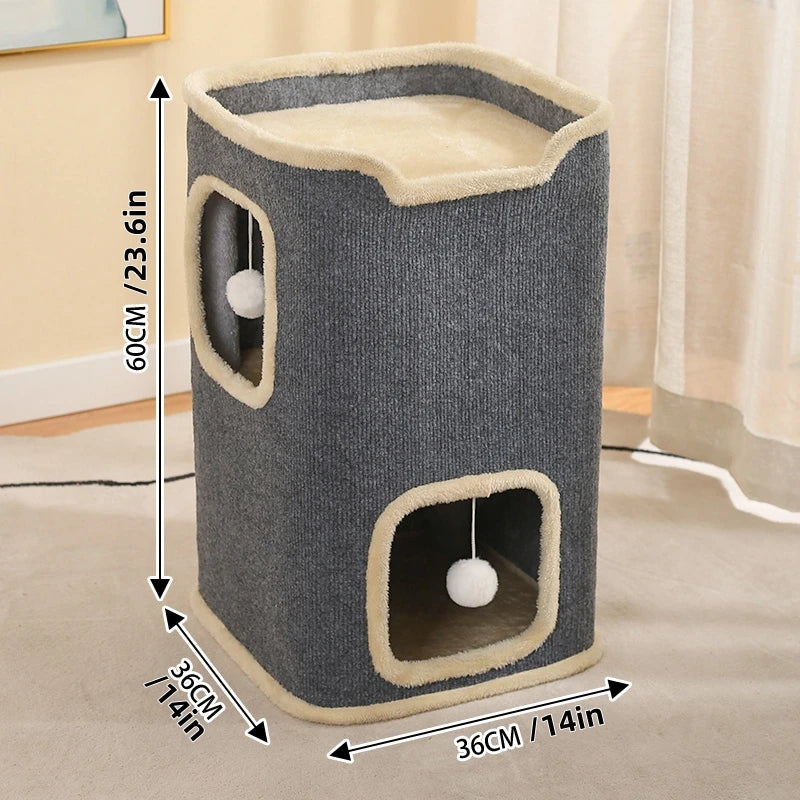 2-Layer Cat Cave House