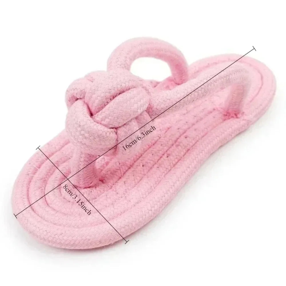 1PC Cotton Slipper Rope Toy for Dogs