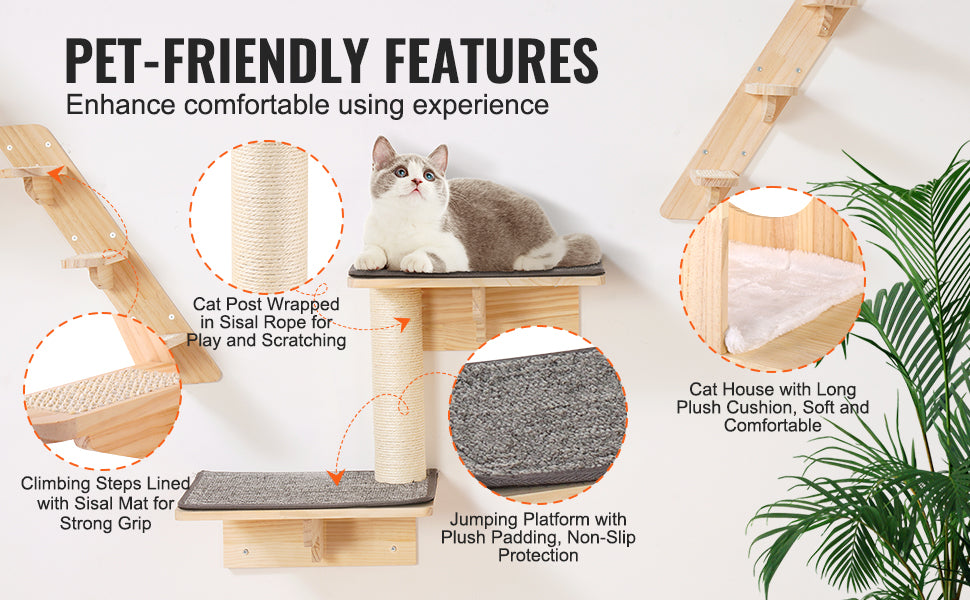Wall Mounted Cat Shelves